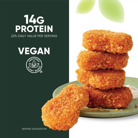 Morning Star Farms Veggitizers Buffalo Plant Based Chik'n Nuggets, Vegan Chicken, 10.5 oz