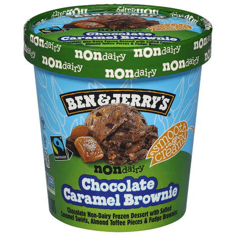 Ben & Jerry's Frozen Dessert, Non-Dairy, Chocolate Caramel Brownie