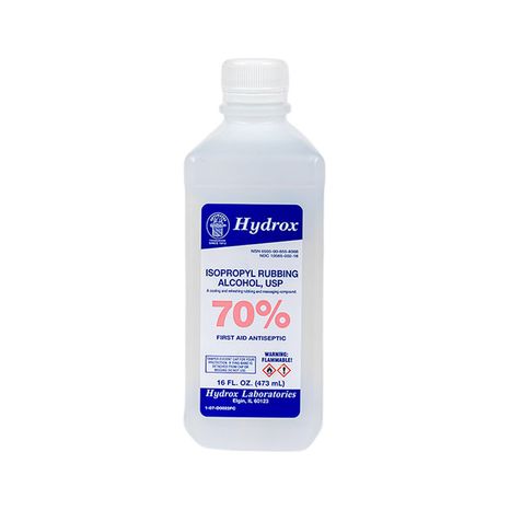 Hydrox Laboratories 70% Isopropyl Rubbing Alcohol
