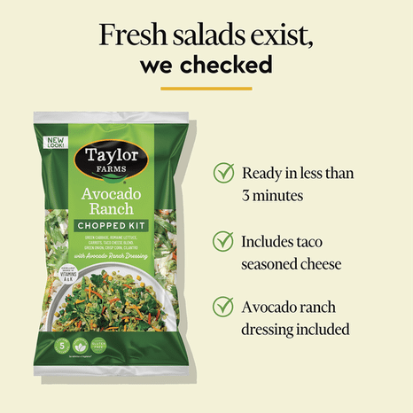 Taylor Farms Avocado Ranch Chopped Salad Kit
