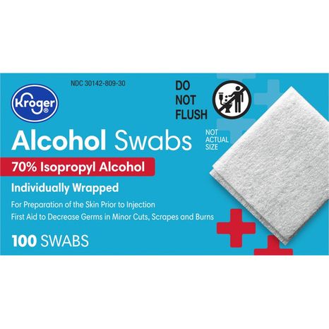Kroger Antiseptic Alcohol Swabs
