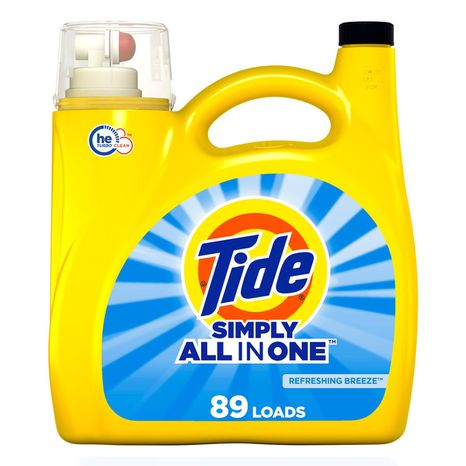 Tide Simply Liquid Laundry Detergent, Refreshing Breeze