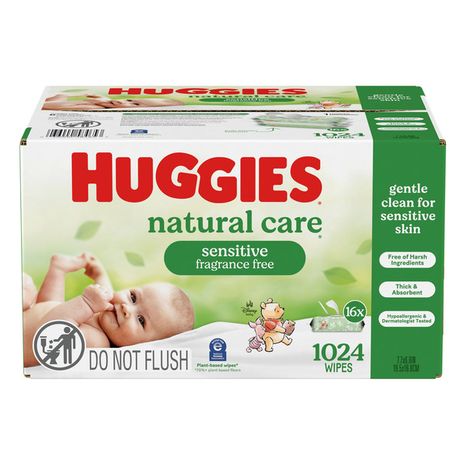 Huggies Sensitive Wipes Fragrance Free