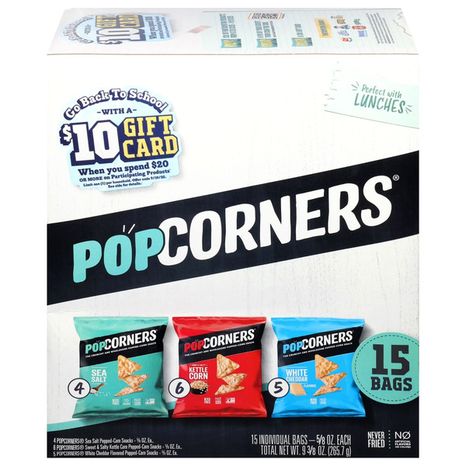 PopCorners Popped Corn Chips, 3 Flavor Variety Pack