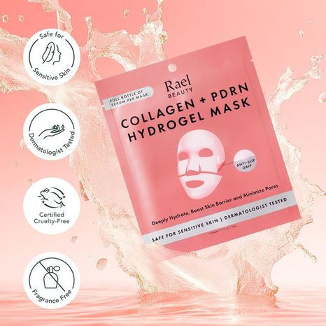 Rael Beauty Collagen + Pdrn Hydrogel Mask Fragrance Free 1.19 Oz. 34g