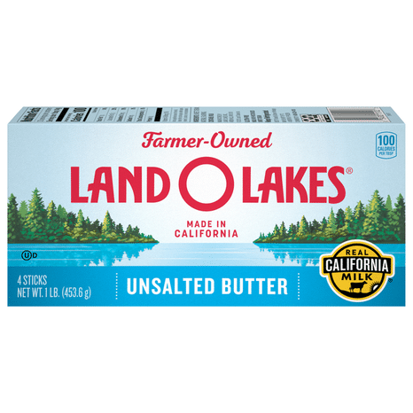 Land O Lakes Unsalted Butter, Made with Sweet Cream