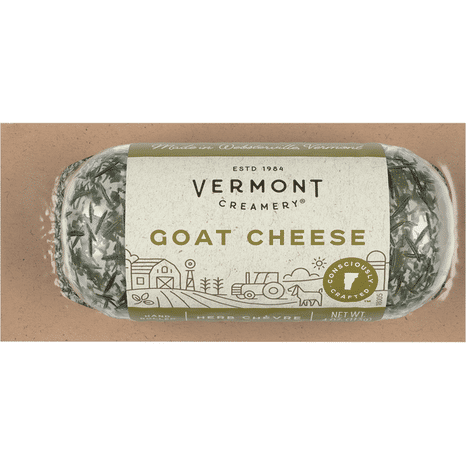 Vermont Creamery Goat Cheese, Herb Chevre, Hand Rolled