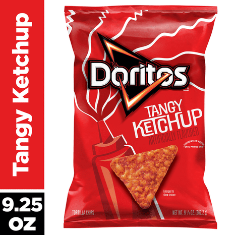 Doritos Tortilla Chips Tangy Ketchup 9 1/4 Oz