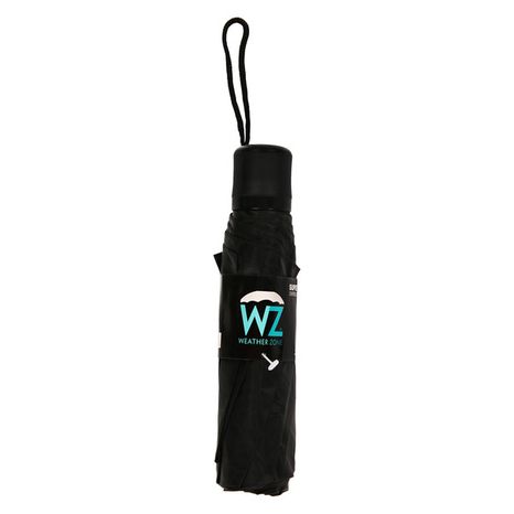 Weather Zone Super Mini Umbrella - Black - 9.7" x 42"