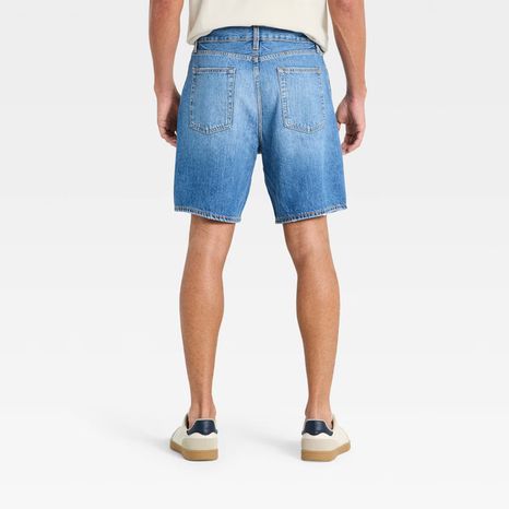 Goodfellow & Co Men's 8" Jean Shorts, 30 - Medium Wash