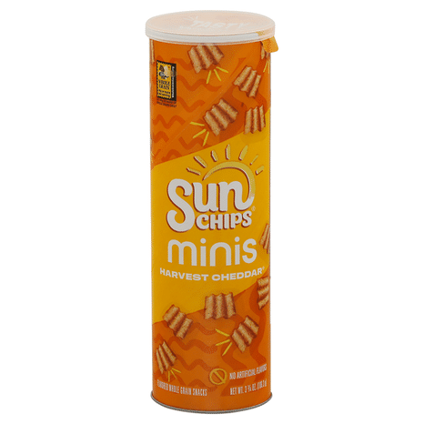 Sun Chips Whole Grain Snacks, Harvest Cheddar Flavored, Minis