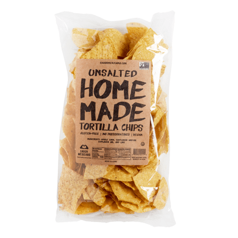 Sabor Mexicano Home Made, Unsalted Tortilla Chips