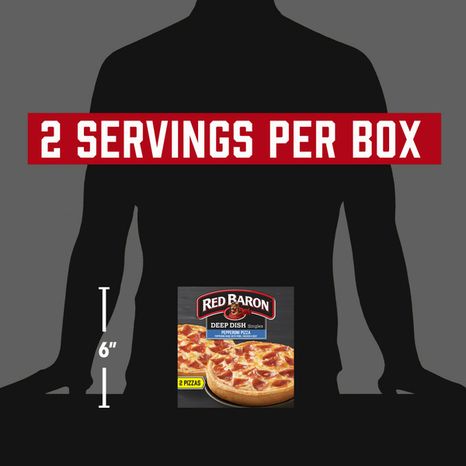 Red Baron Deep Dish Singles Pepperoni Pizzas