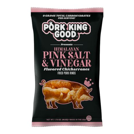 Pork King Good Himalayan Pink Salt & Vinegar Pork Rinds