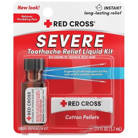 Red Cross Severe Toothache Relief Liquid Kit