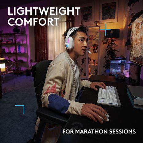Logitech G G522 Lightspeed Wireless Gaming Headset for PC - White