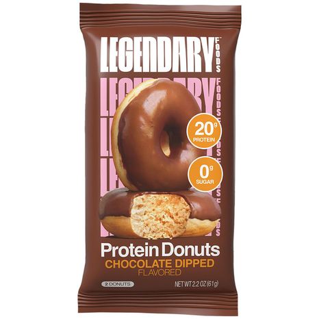 Legendary Foods Chocolate Dipped Flavored Protein Donuts