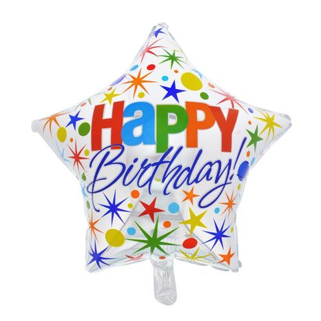 18" Foil Star Birthday Balloon