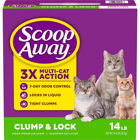 Scoop Away Clump and Lock Cat Litter, Fresh Spring Air Scented