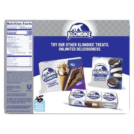 Klondike Ice Cream Sandwich Vanilla