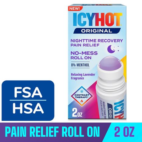Icy Hot Original Nighttime Recovery Pain Relief No-mess Roll On