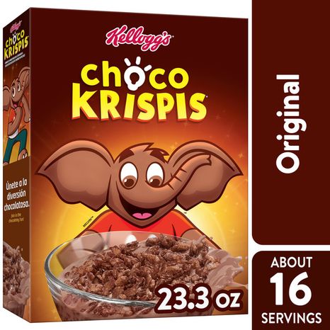 Kellogg's Choco Krispies Breakfast Cereal, 9 Vitamins and Minerals, Kids Snacks, Original, Box (1 Box)
