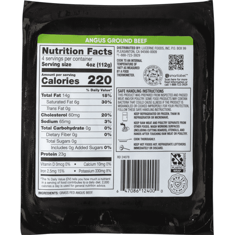 Open Nature Angus Beef, Ground, 85%/15%