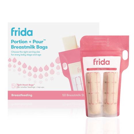 Frida Mom Portion + Pour Breastmilk Storage Bags