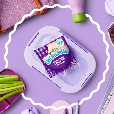 Smucker's Uncrustables Peanut Butter & Grape Jelly Sandwiches, Frozen