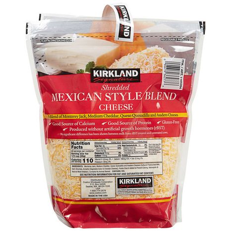 Kirkland Signature Mexican Blend Shred 2 x 2.5 lb