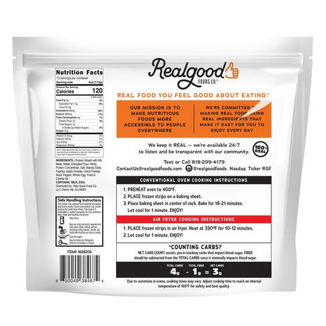 Real Good Foods Lightly Breaded Chicken Strips