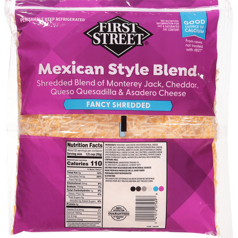 First Street Fancy Shredded Cheese, Mexican Style Blend