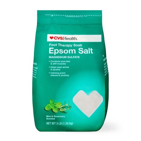 CVS Health Foot Therapy Soak Epsom Salt Mint & Rosemary Scented