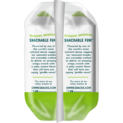 gimMe Roasted Sea Salt & Avocado Oil Seaweed Snacks Value Pack