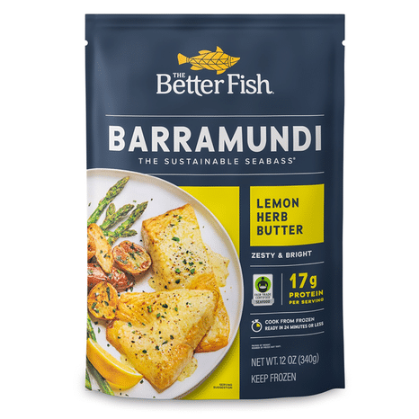 The Better Fish Barramundi, Lemon Herb Butter