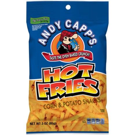 Andy Capp's Hot Fries Corn & Potato Snacks in Bag