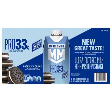MUSCLE MILK Cookies 'n Creme Pro Ultra-Filtered Protein Shake