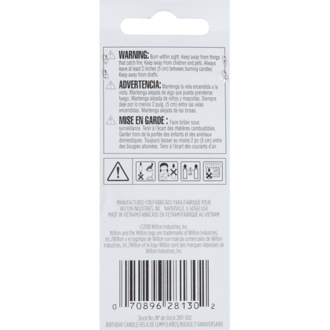 Wilton Birthday Candle, 9, 3 Inch