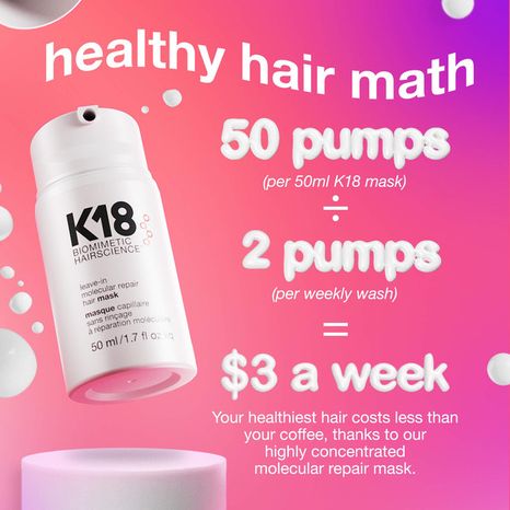 K18 Biomimetic Hairscience Leave-in Molecular Repair Hair Mask