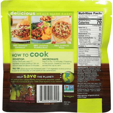 The Jackfruit Company Organic Barbecue