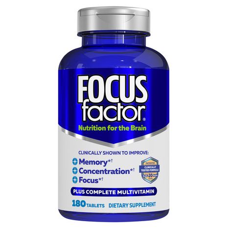 Focus Factor Brain Supplement and Complete Multivitamin, Memory, Focus