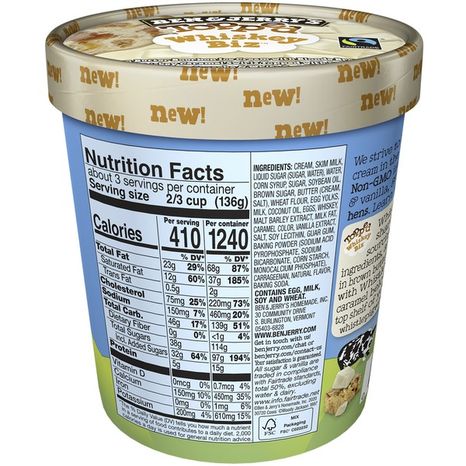 Ben & Jerry's Ice Cream Whiskey Biz™ Topped