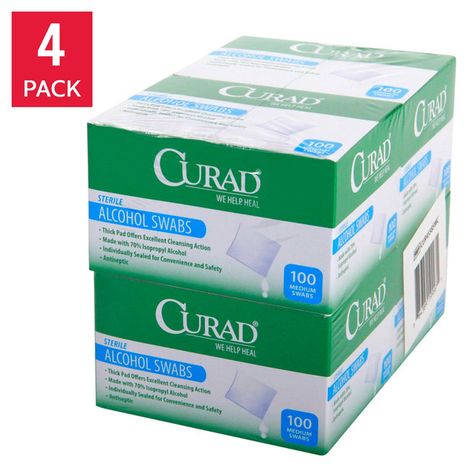 CURAD Alcohol Pads, Thick, Medium