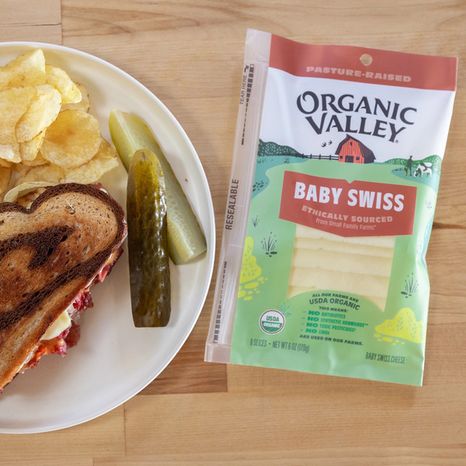 Organic Valley® Organic Baby Swiss Cheese Slices