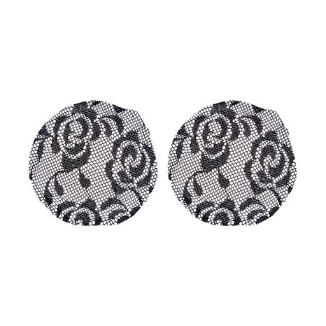 Must Have Beauty Lace Nipple Cover Clamshell - Black