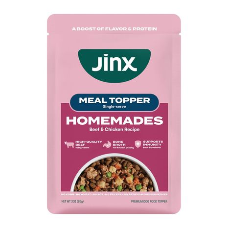 Jinx Meal Topper, Single-Serve, Beef & Chicken Recipe