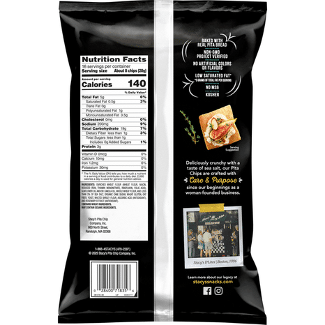 Stacy's Baked Pita Chips Sea Salt