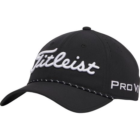 Titleist Men's Tour Breezer Golf Hat, One Size - Black/White