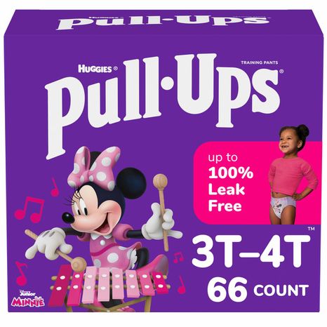 Pull-Ups Girls' Potty Training Pants, 3T-4T (32-40 lbs)