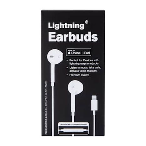 Lightning Wired Earbuds For iPhone & iPad